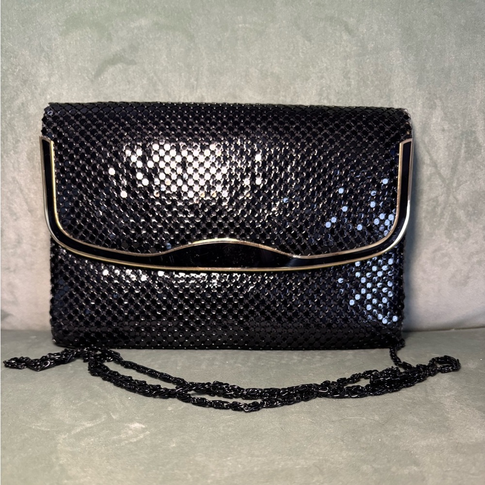 Vintage 1970s Sequined Black MARLO Purse